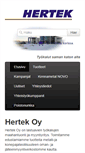 Mobile Screenshot of hertek.fi