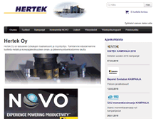Tablet Screenshot of hertek.fi
